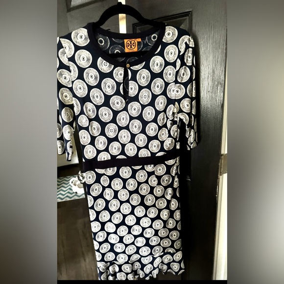 Tory Burch Geometric Print Dress- size Medium - Picture 1 of 4